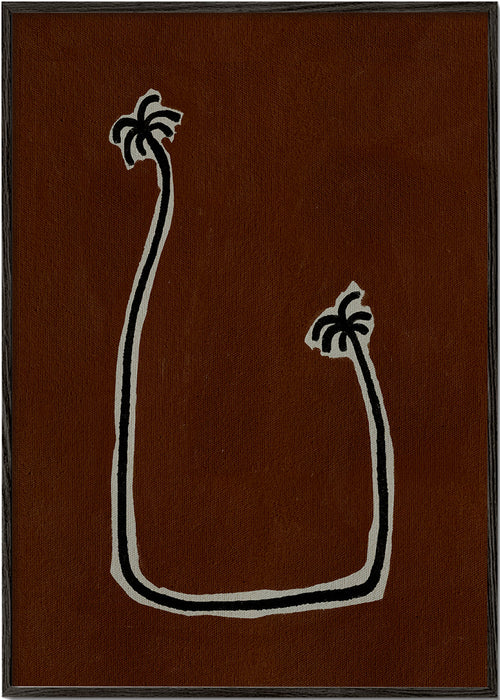 Botanický plakát: minimalistické palmy