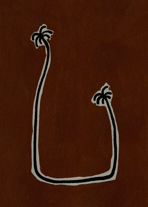 Botanický plakát: minimalistické palmy