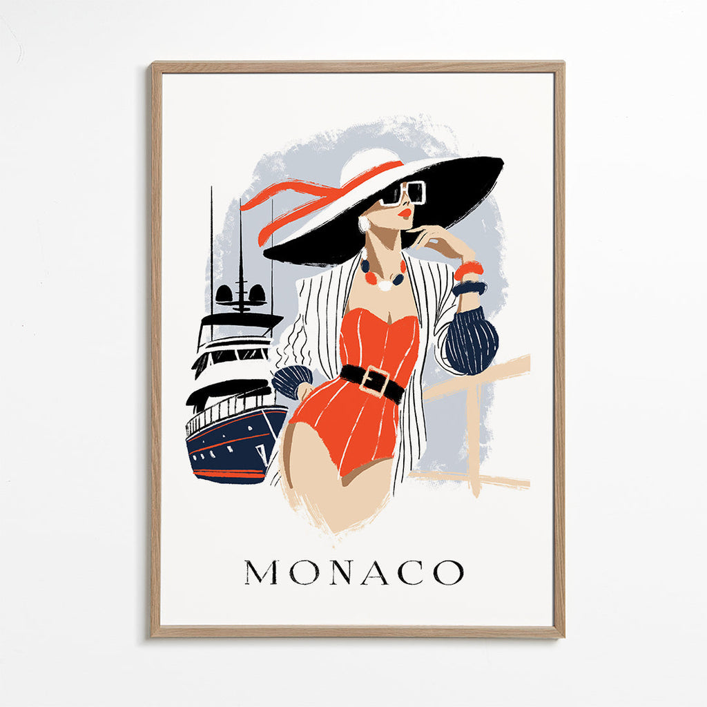 Ilustrace módy na jachtě