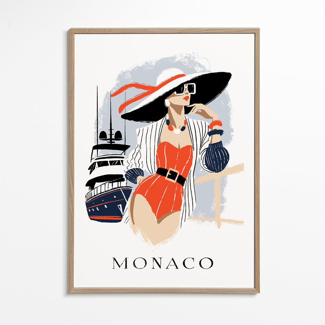 Ilustrace módy na jachtě
