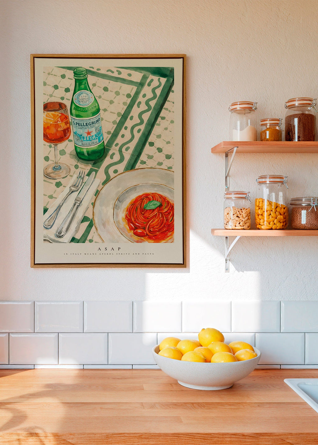 Obraz do kuchyně Aperol Spritz a těstoviny