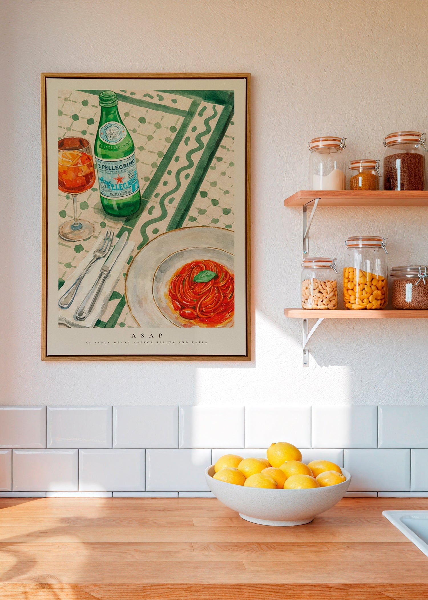Obraz do kuchyně Aperol Spritz a těstoviny