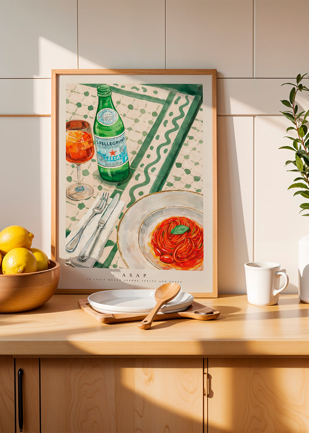 Obraz do kuchyně Aperol Spritz a těstoviny