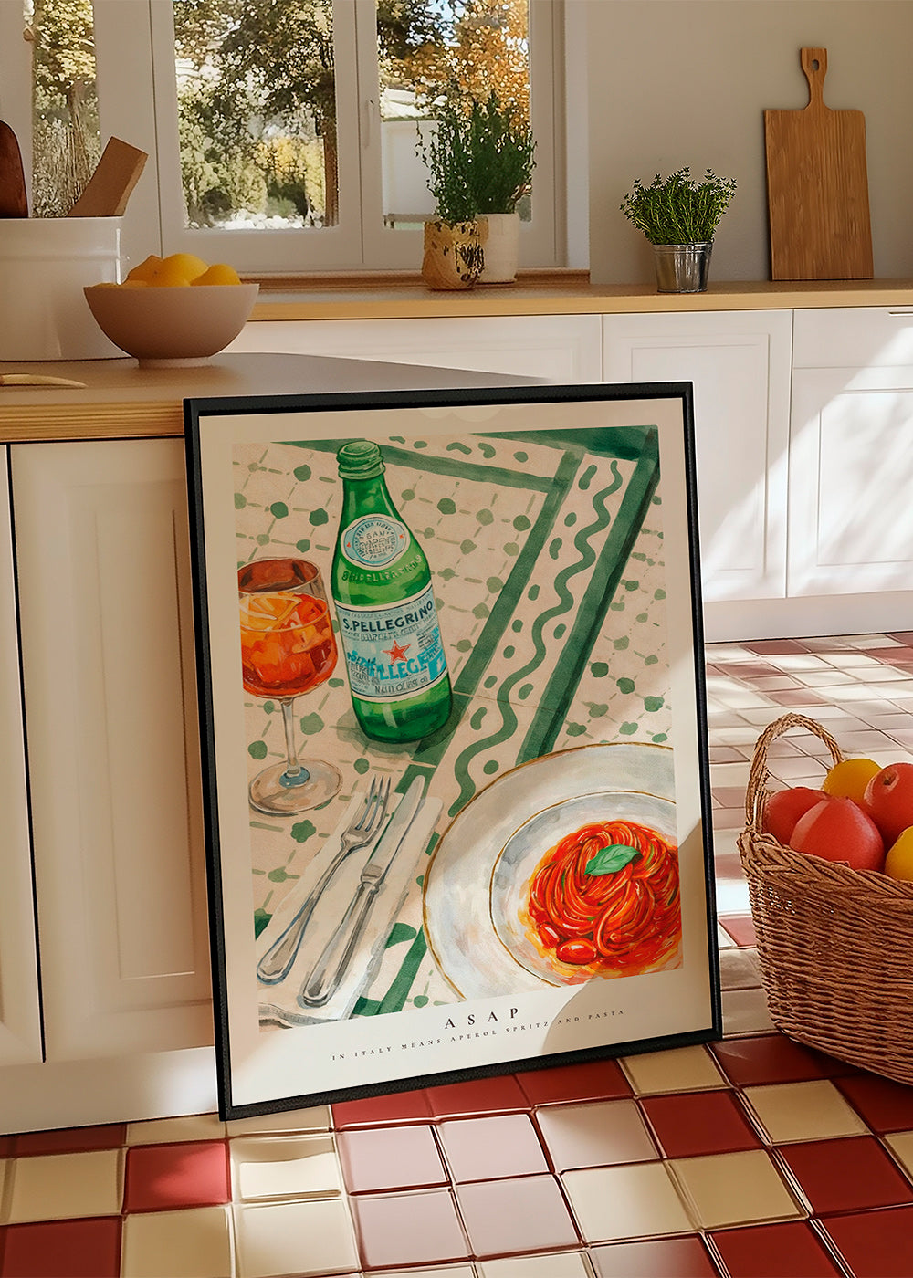 Obraz do kuchyně Aperol Spritz a těstoviny