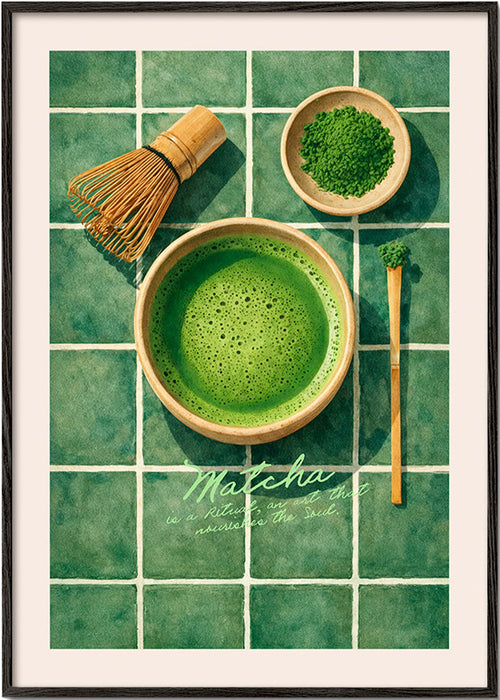 Obraz do kuchyně: Matcha a náčiní