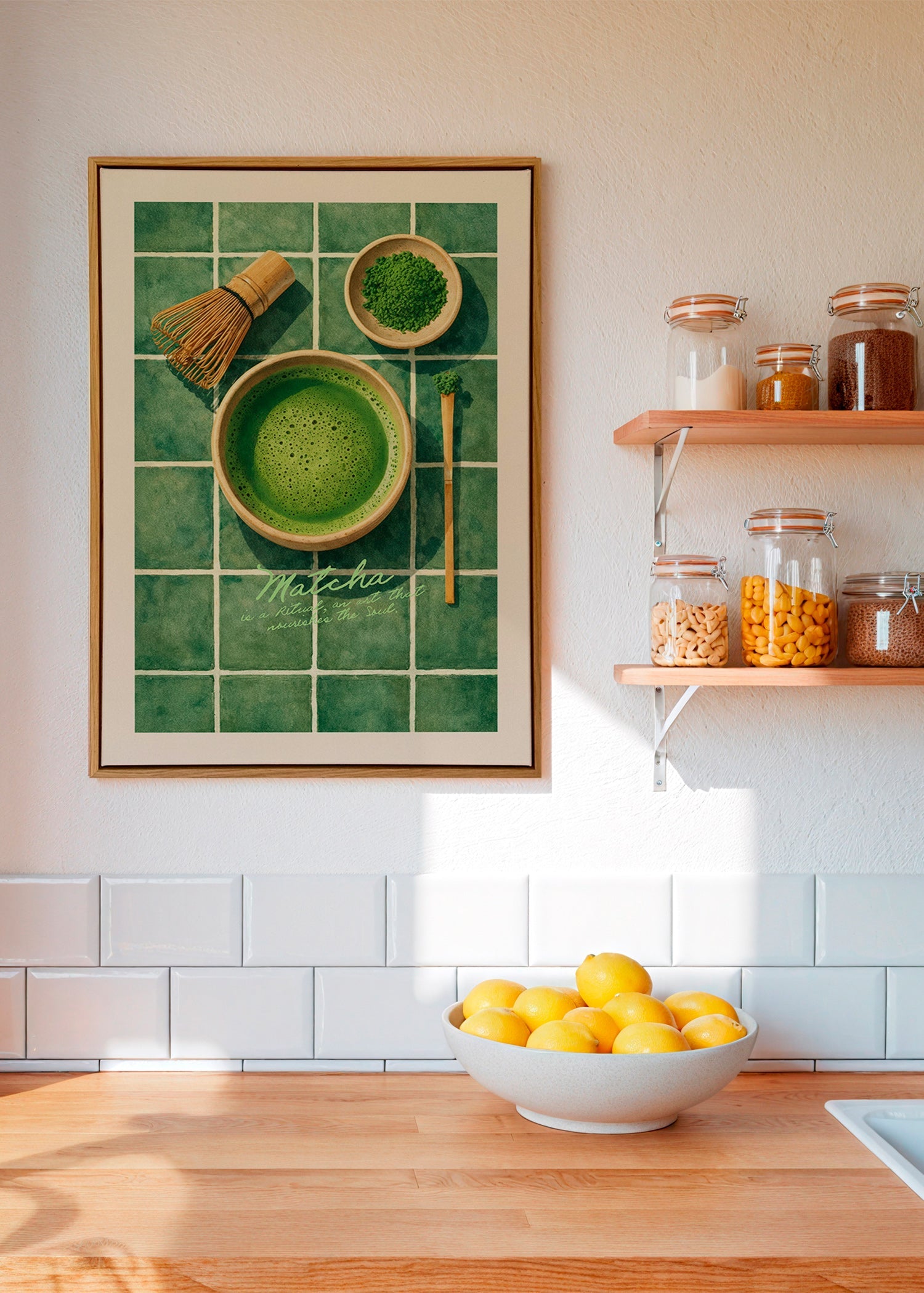 Obraz do kuchyně: Matcha a náčiní