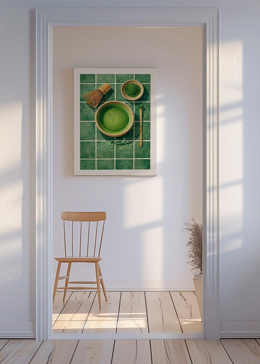 Obraz do kuchyně: Matcha a náčiní