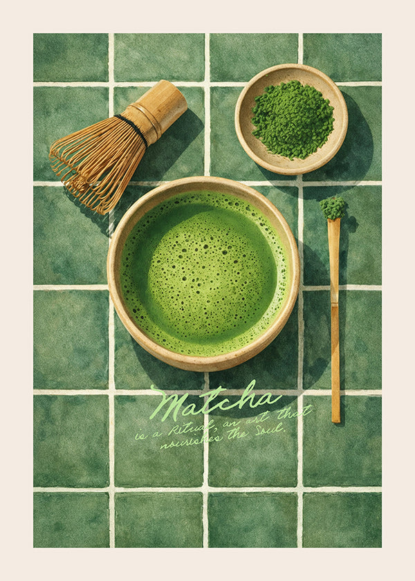 Obraz do kuchyně: Matcha a náčiní