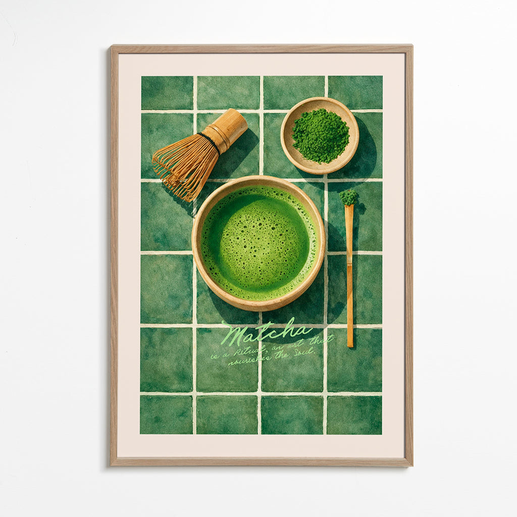 Obraz do kuchyně: Matcha a náčiní
