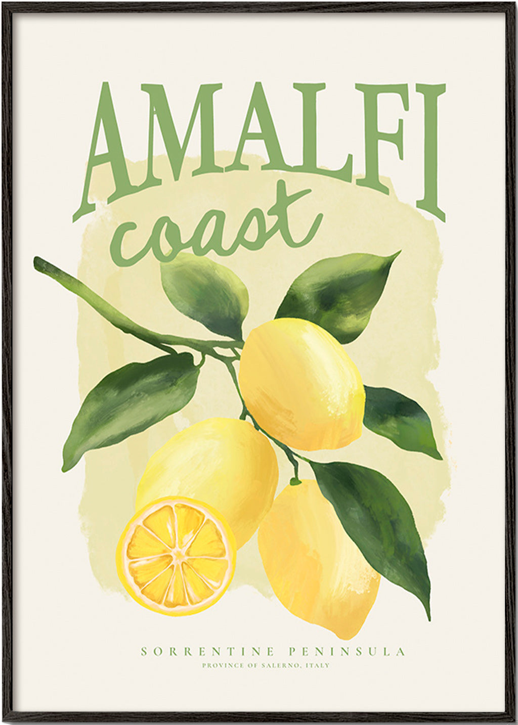 Botanický plakát Amalfi s citrony
