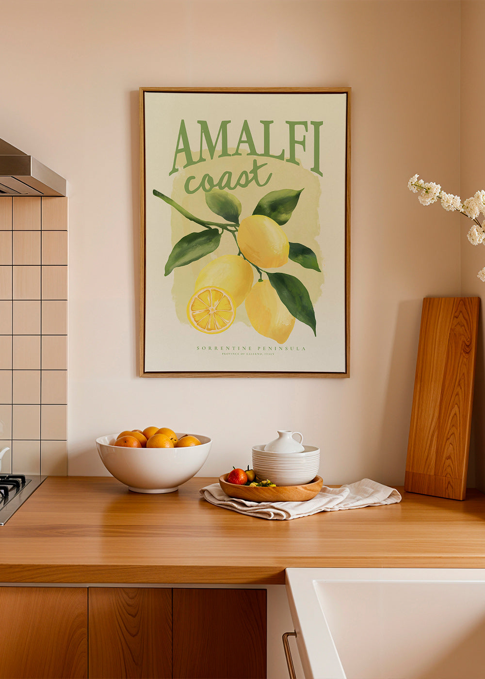 Botanický plakát Amalfi s citrony