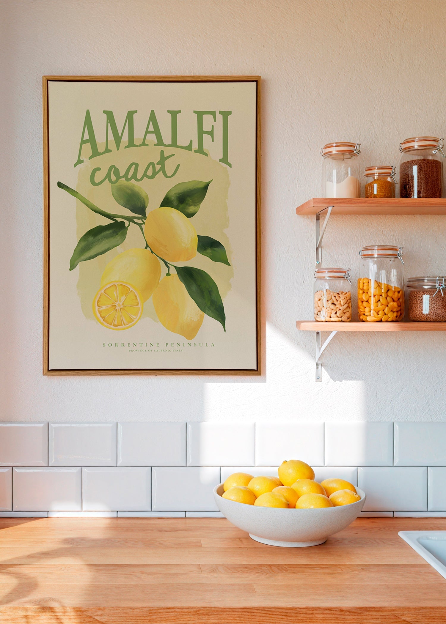 Botanický plakát Amalfi s citrony