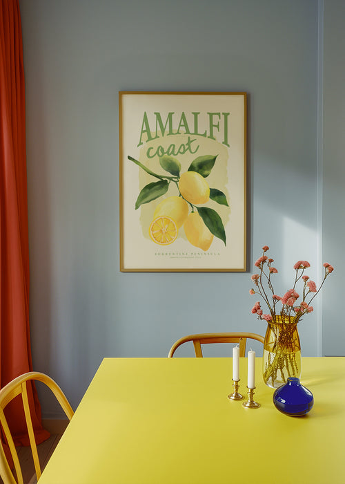 Botanický plakát Amalfi s citrony
