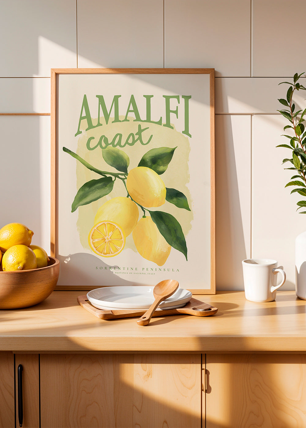 Botanický plakát Amalfi s citrony