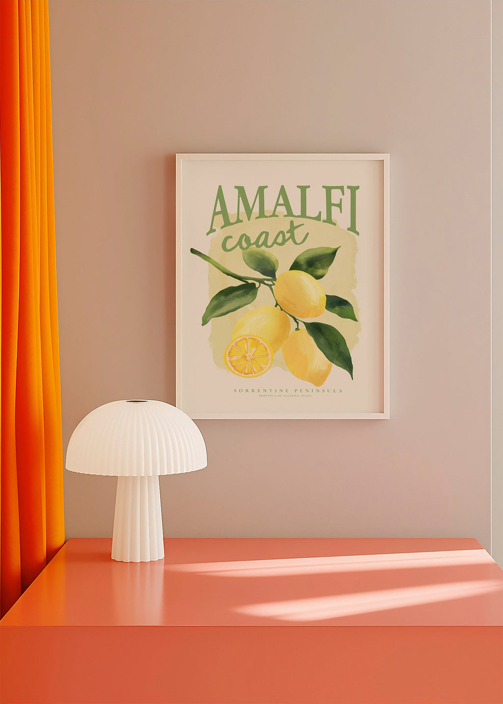 Botanický plakát Amalfi s citrony