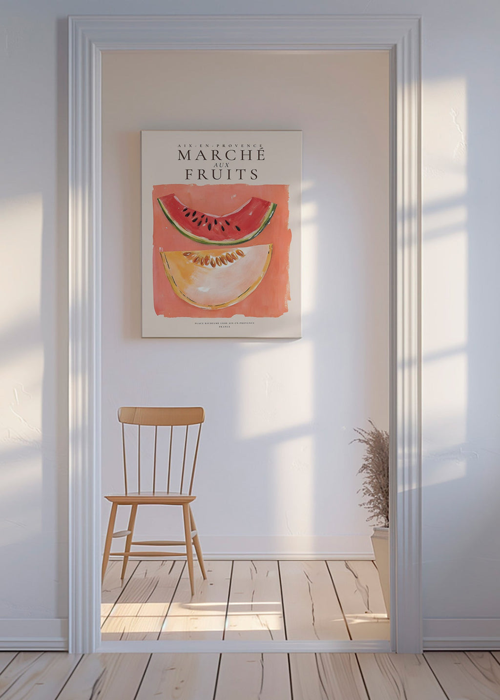 Obraz do kuchyně Marche aux Fruits s melounem a vodním melounem
