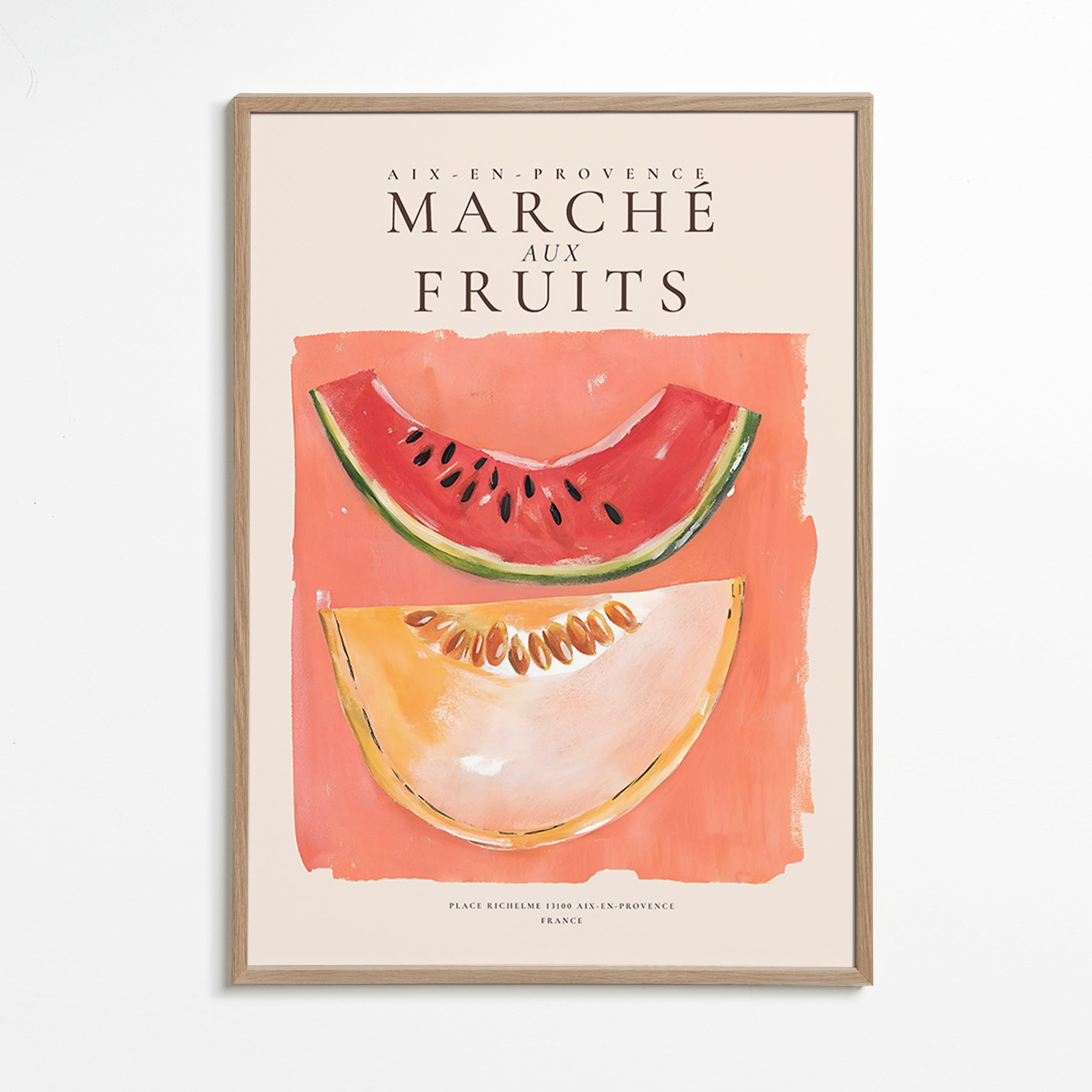 Obraz do kuchyně Marche aux Fruits s melounem a vodním melounem