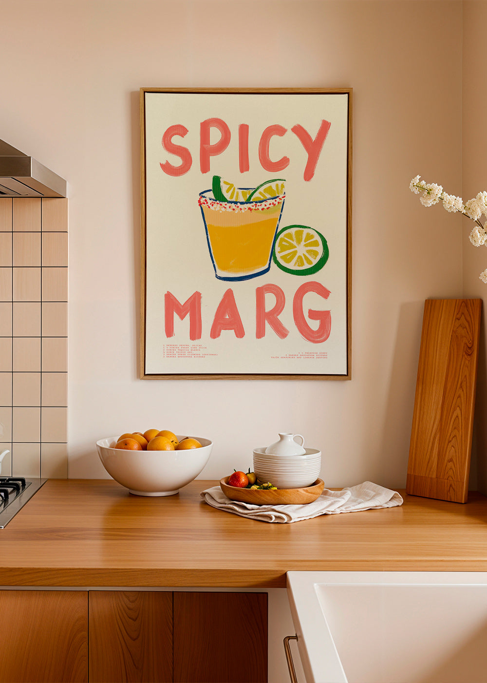 Obraz do kuchyně s ilustrací margarita