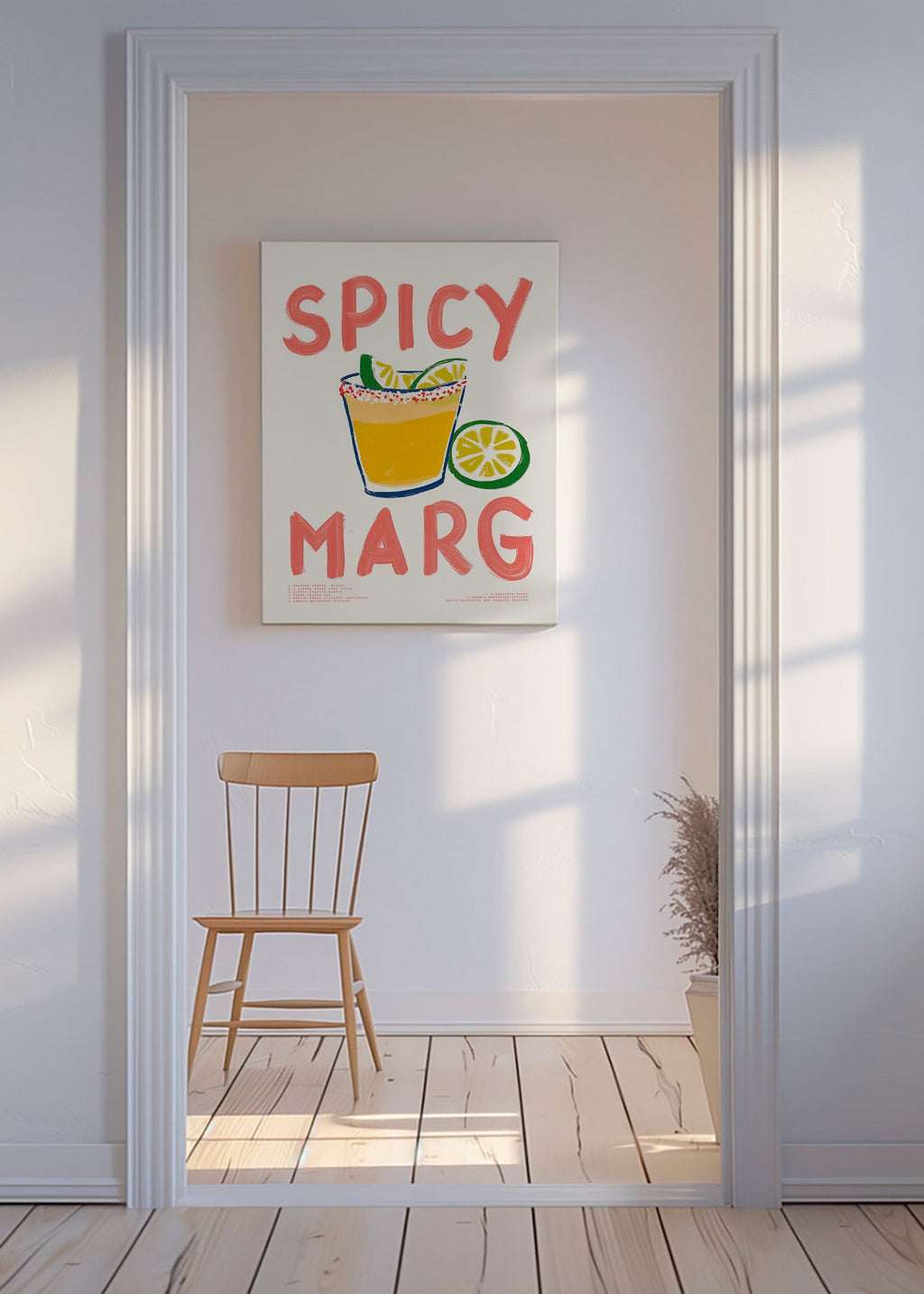 Obraz do kuchyně s ilustrací margarita