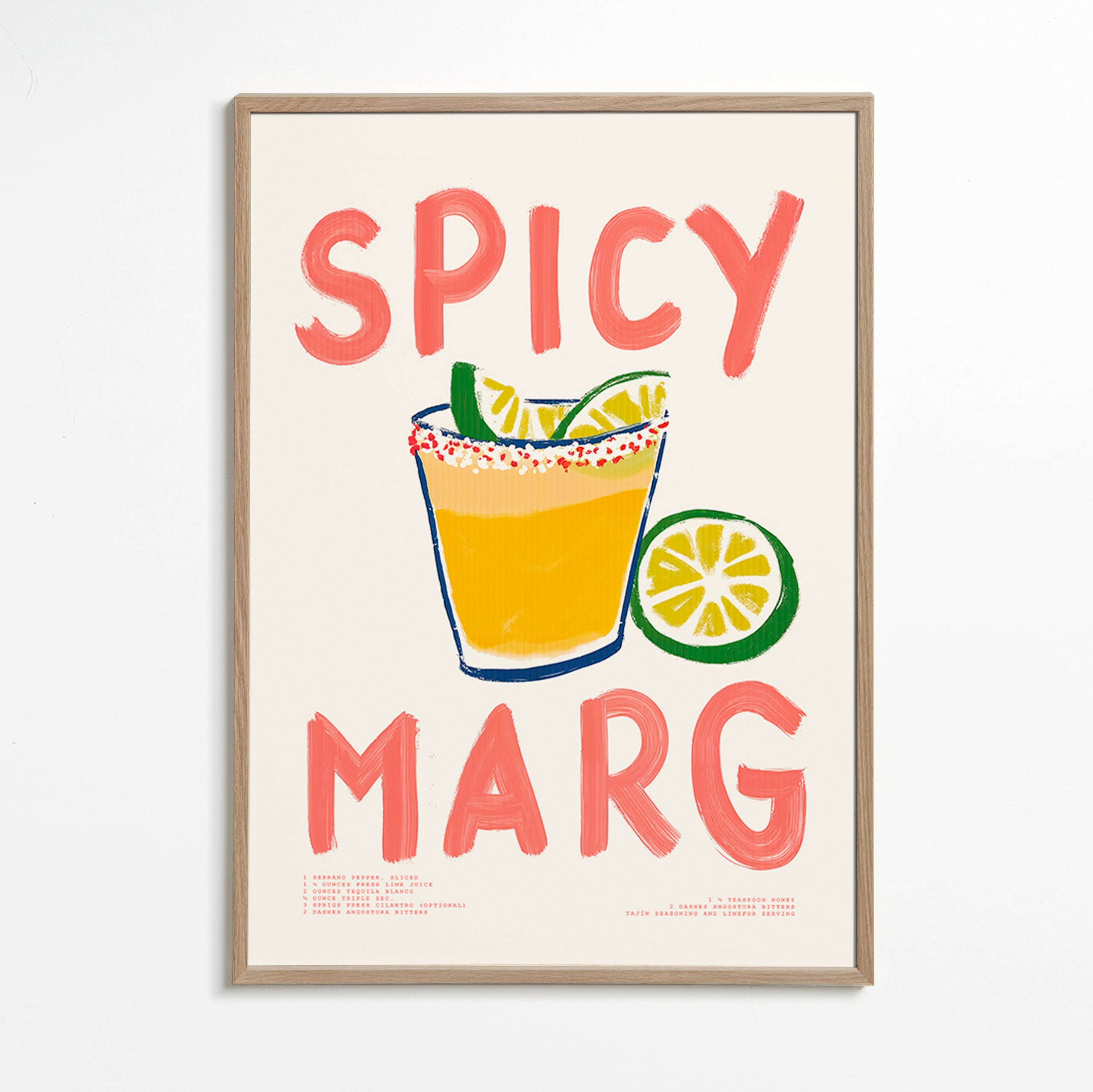 Obraz do kuchyně s ilustrací margarita
