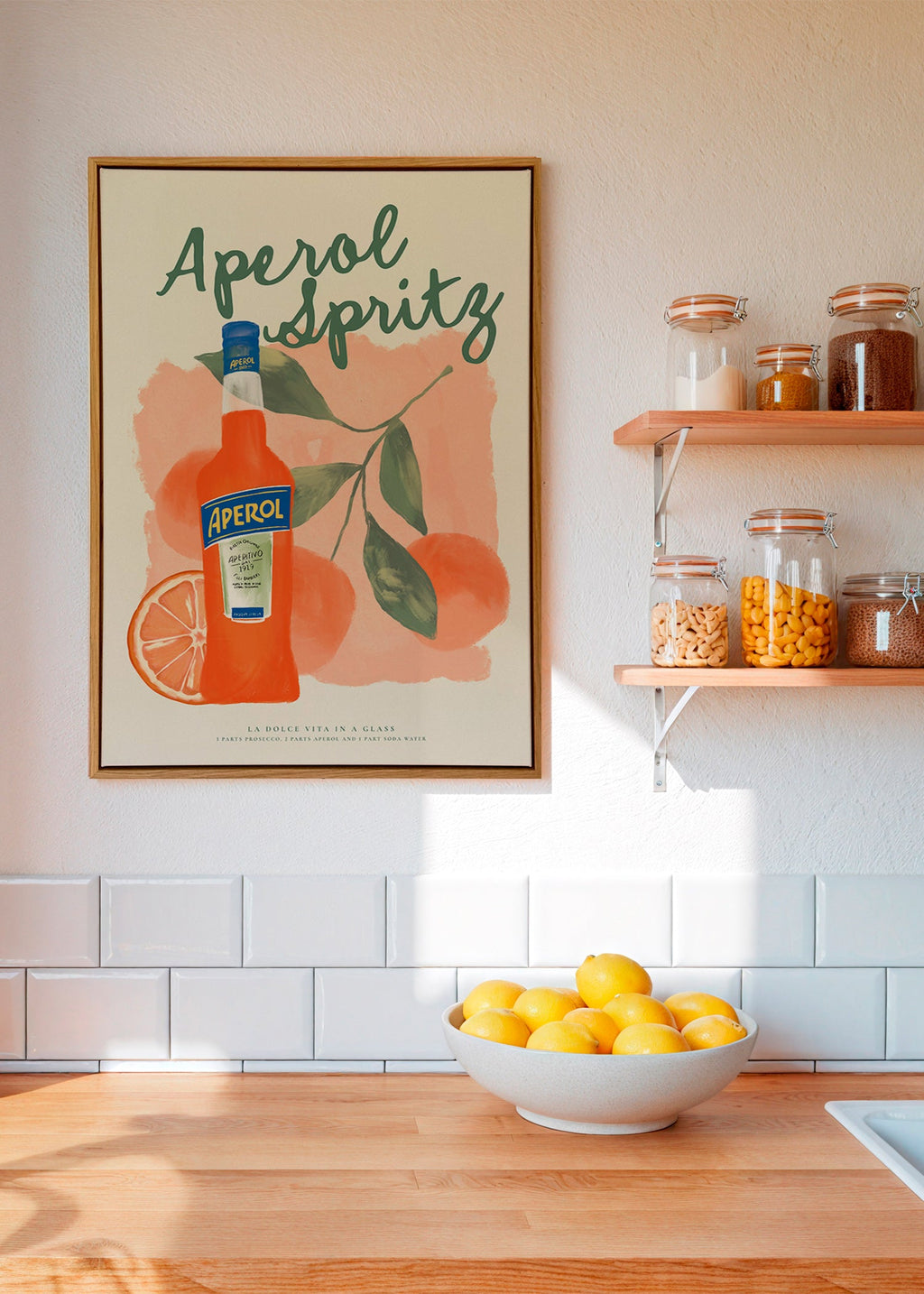 Obraz do kuchyně Aperol Spritz láhev a pomeranče