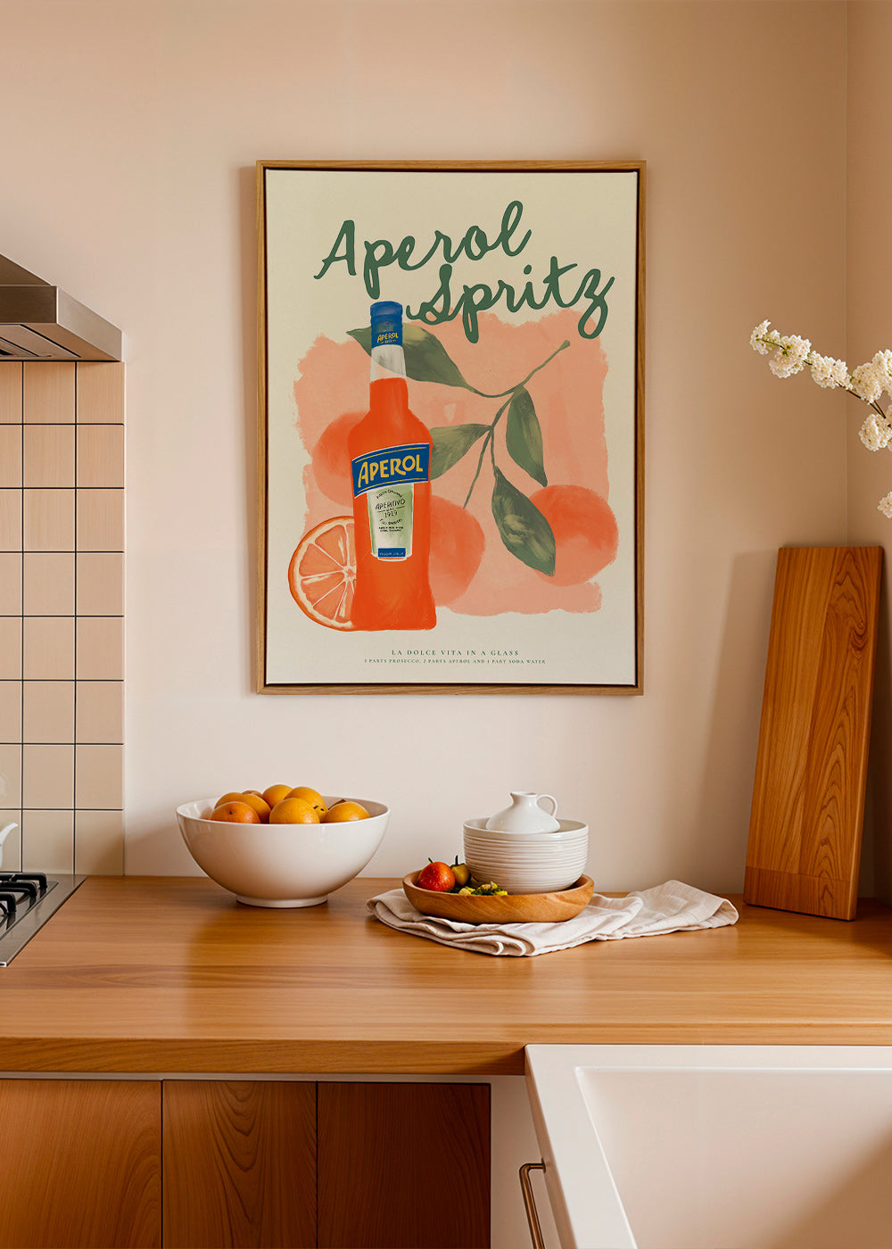 Obraz do kuchyně Aperol Spritz láhev a pomeranče