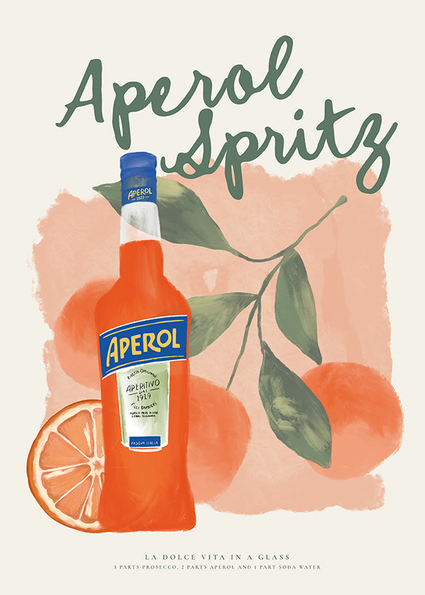 Obraz do kuchyně Aperol Spritz láhev a pomeranče