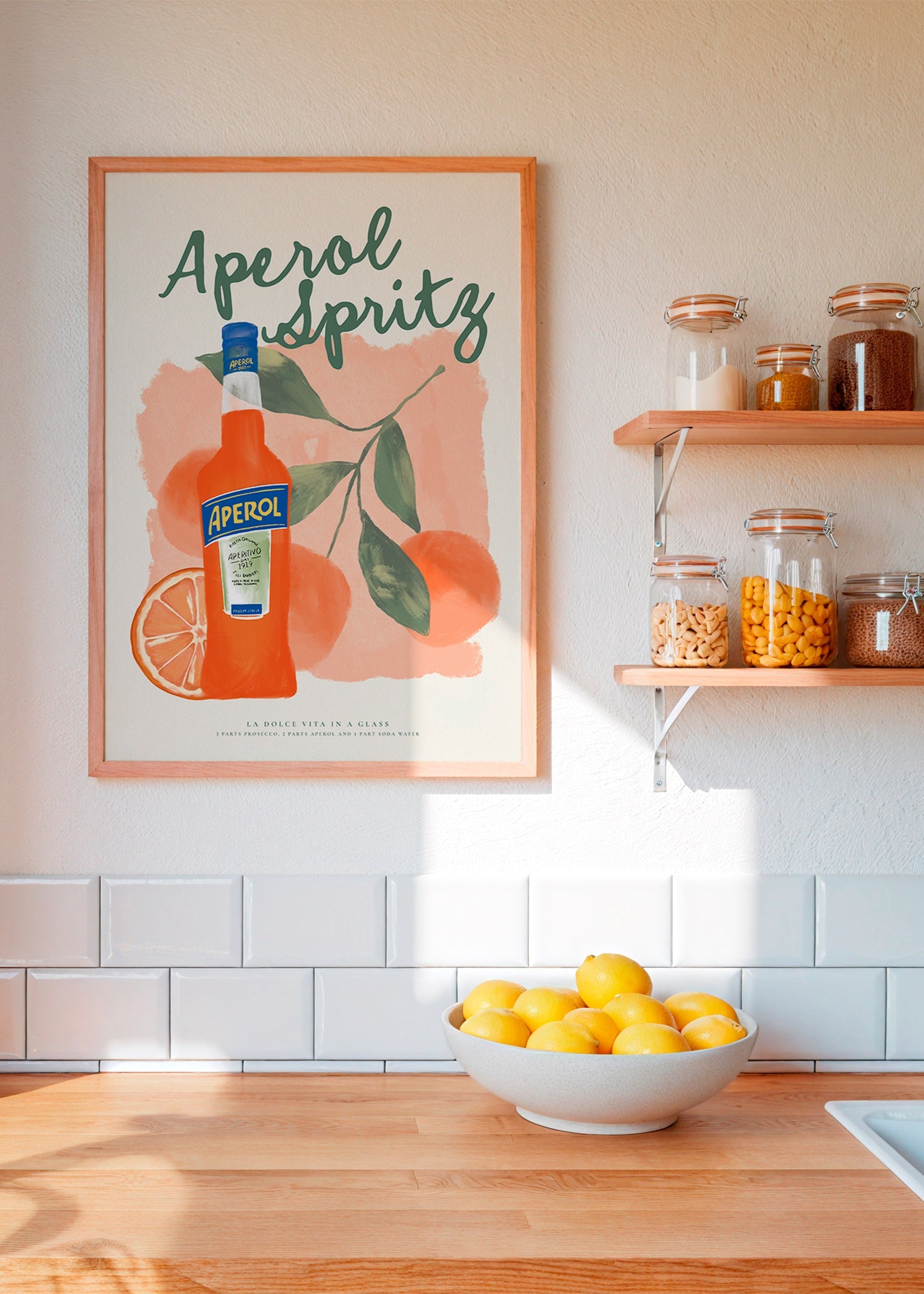Obraz do kuchyně Aperol Spritz láhev a pomeranče