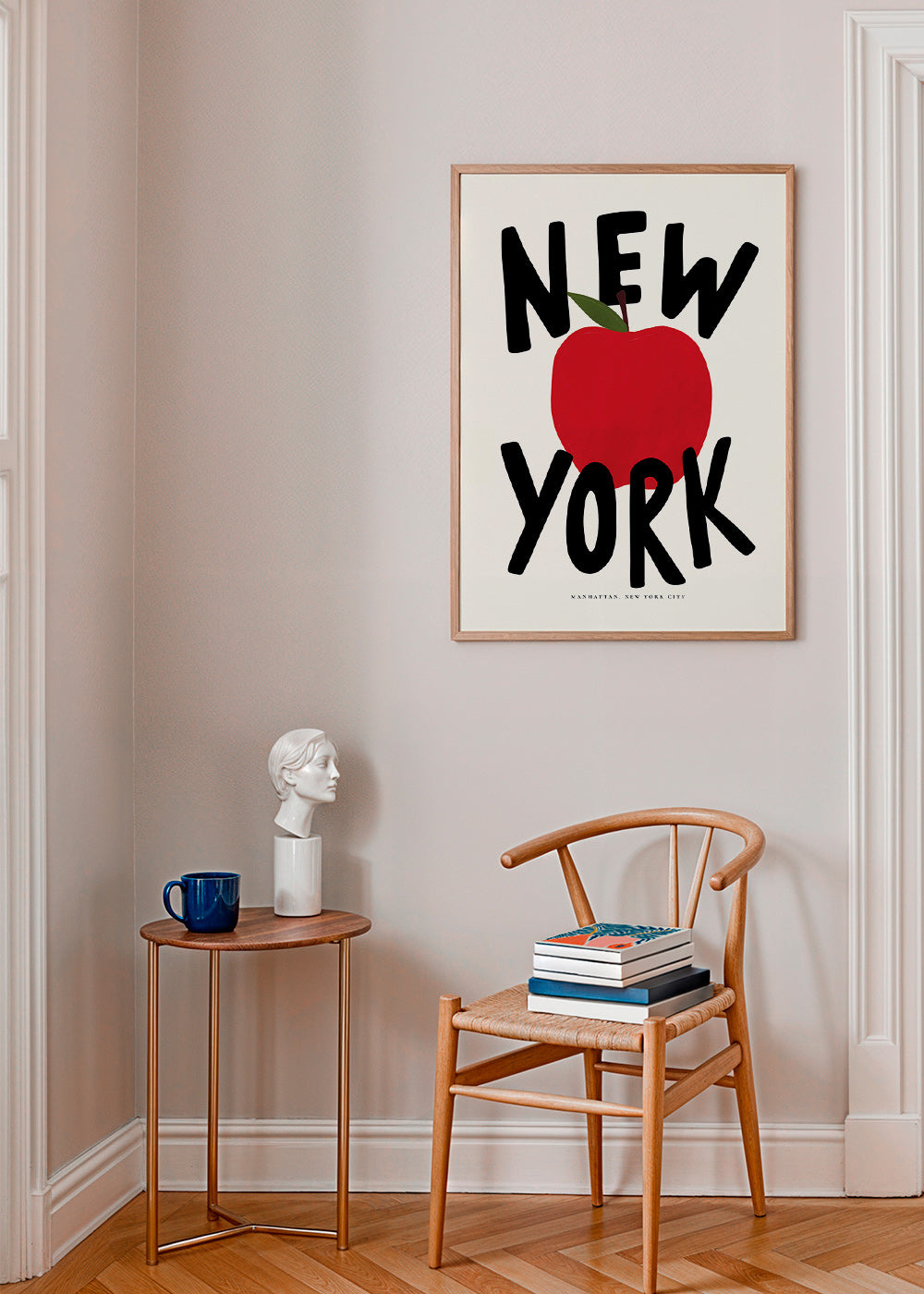 Obraz do kuchyně New York červené jablko