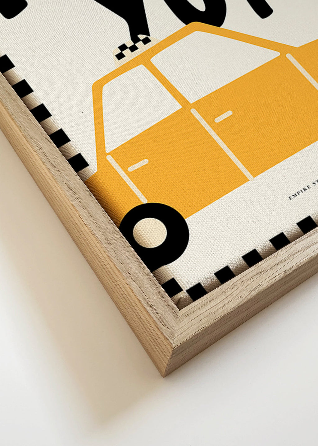 Městský plakát New York taxi s výraznou typografií