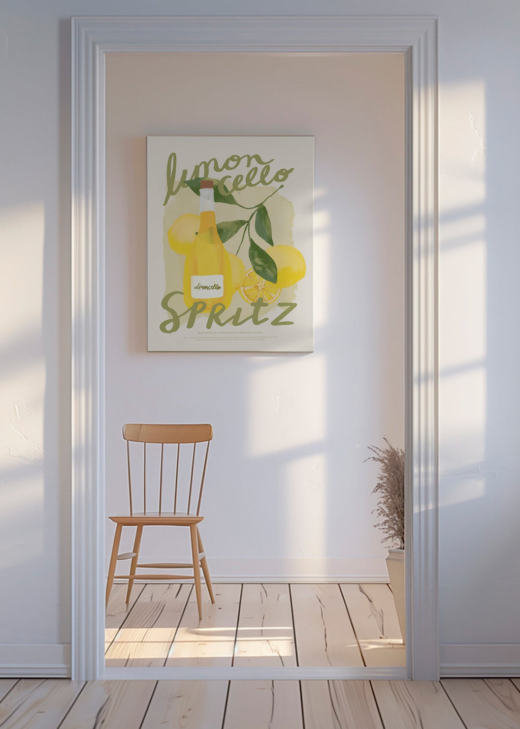 Obraz do kuchyně Limoncello Spritz ilustrace
