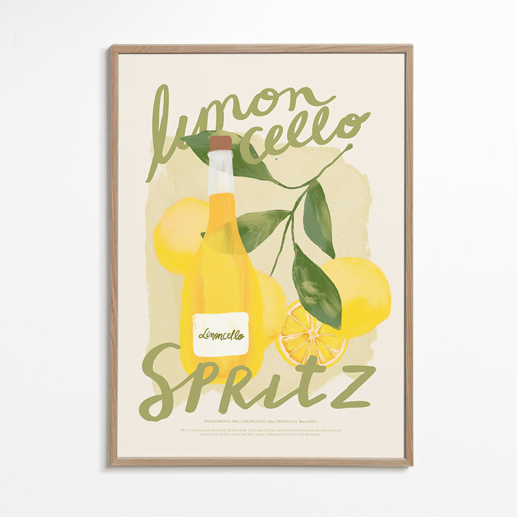 Obraz do kuchyně Limoncello Spritz ilustrace