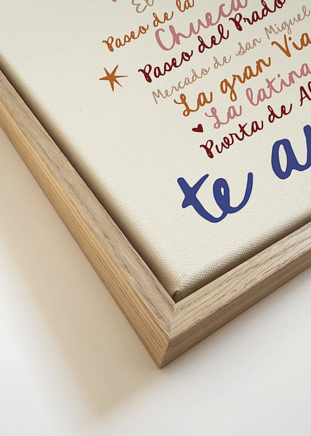 Cestovatelský plakát Madrid výrazná typografie