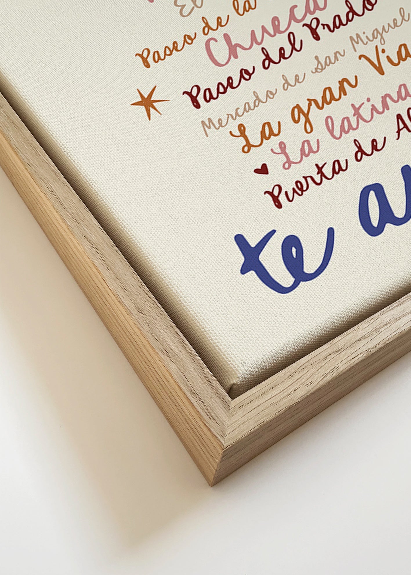 Cestovatelský plakát Madrid výrazná typografie
