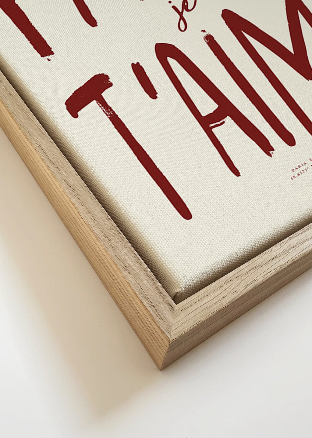 Plakát města typografie Paris je t'aime