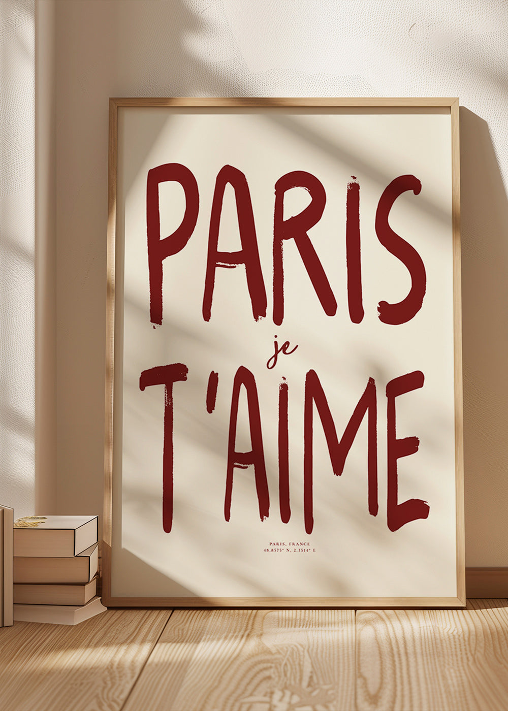 Plakát města typografie Paris je t'aime