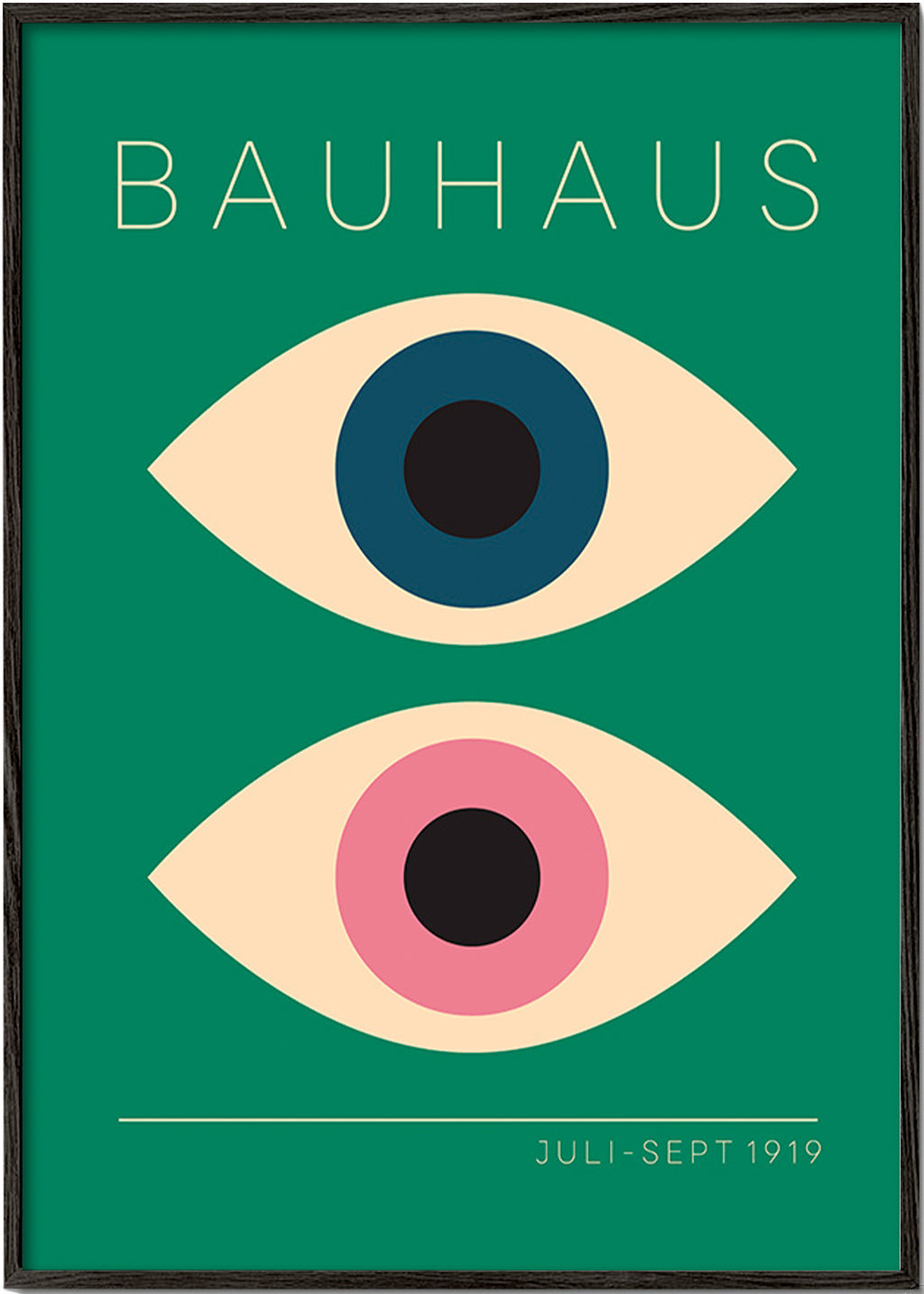 Geometrický obraz Bauhaus dvojitá oka