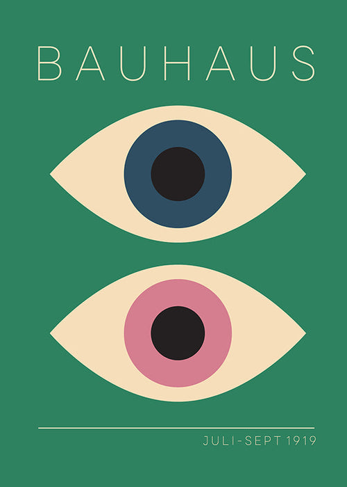 Geometrický obraz Bauhaus dvojitá oka