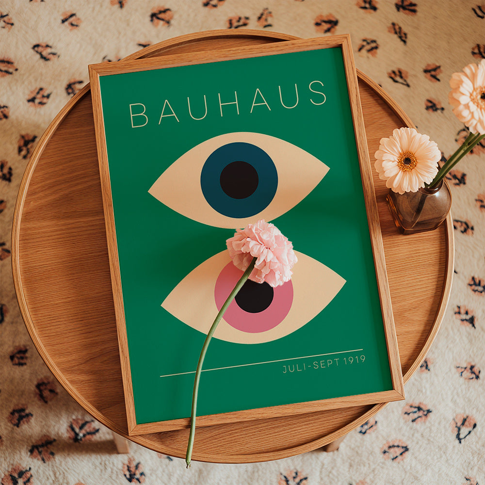 Geometrický obraz Bauhaus dvojitá oka