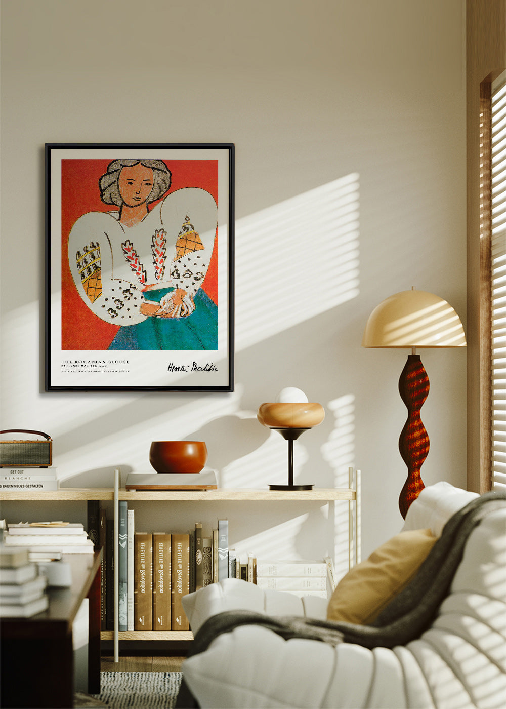 Ilustrace rumunské blůzy s výrazným tahem