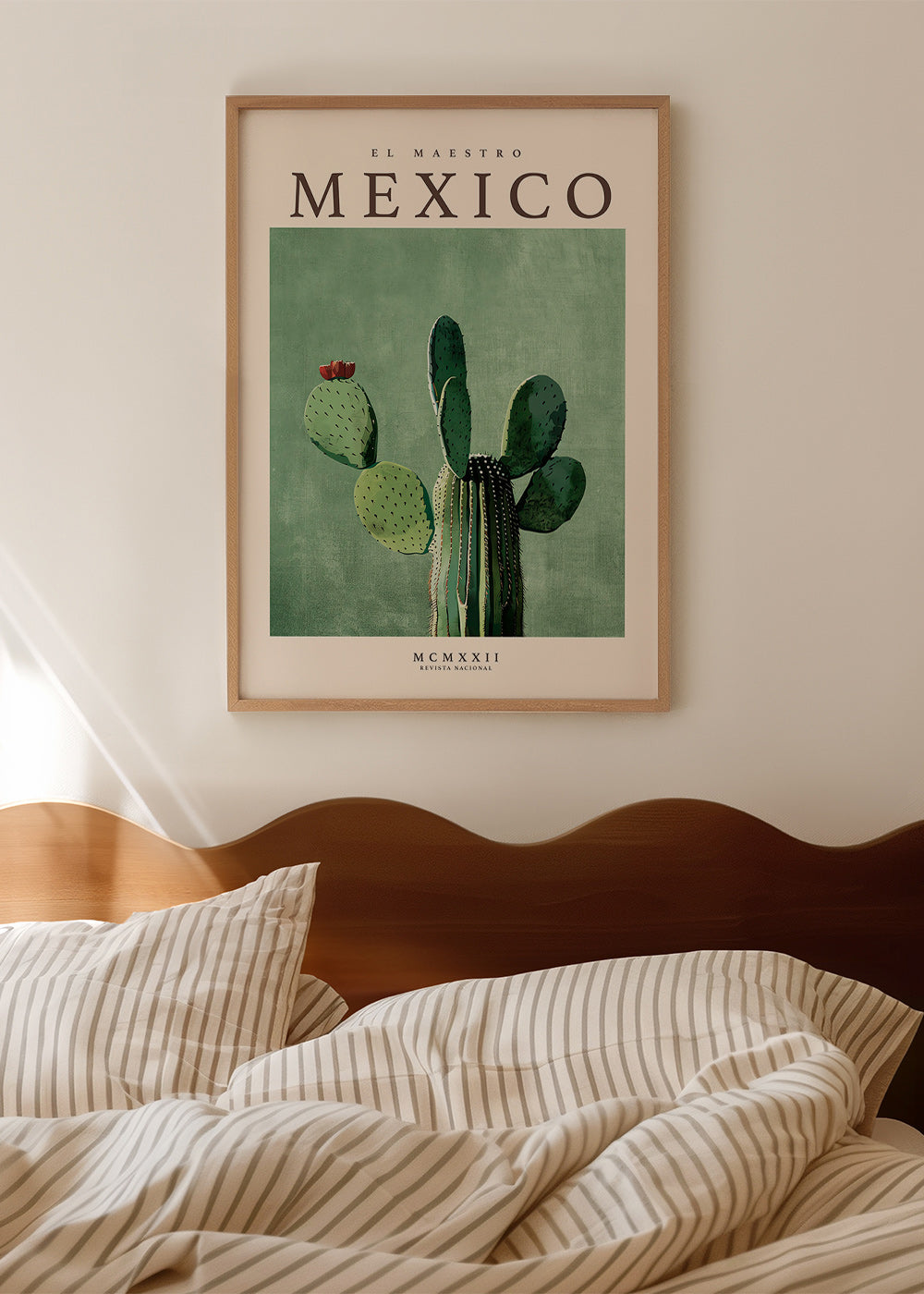 Botanický plakát Mexiko s kaktusem