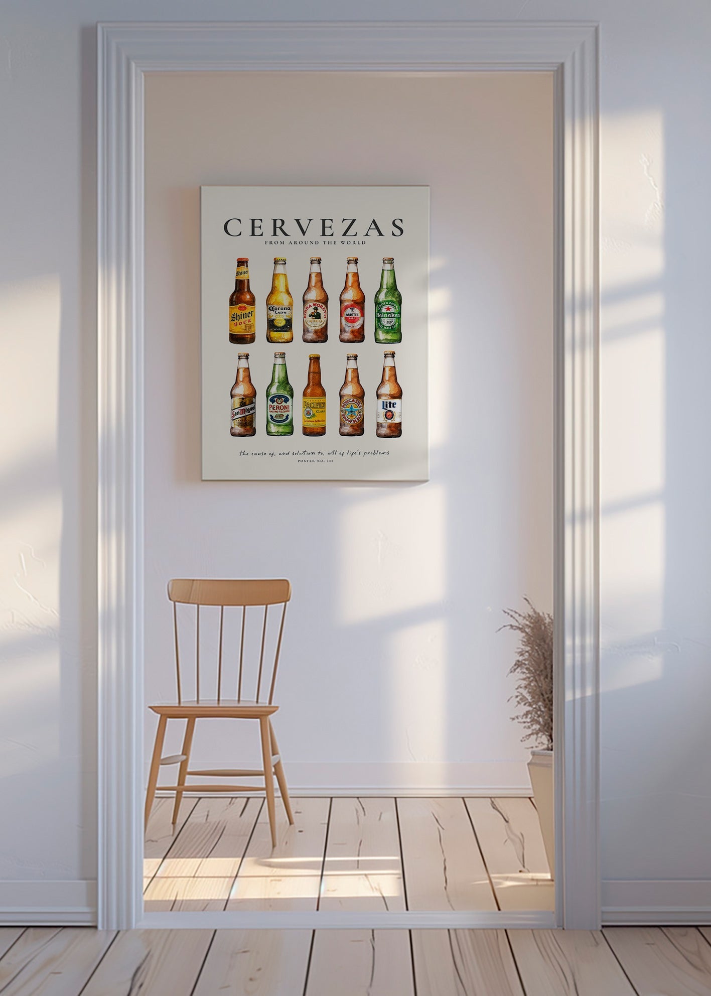 Obraz do kuchyně — Klasické pivní lahve