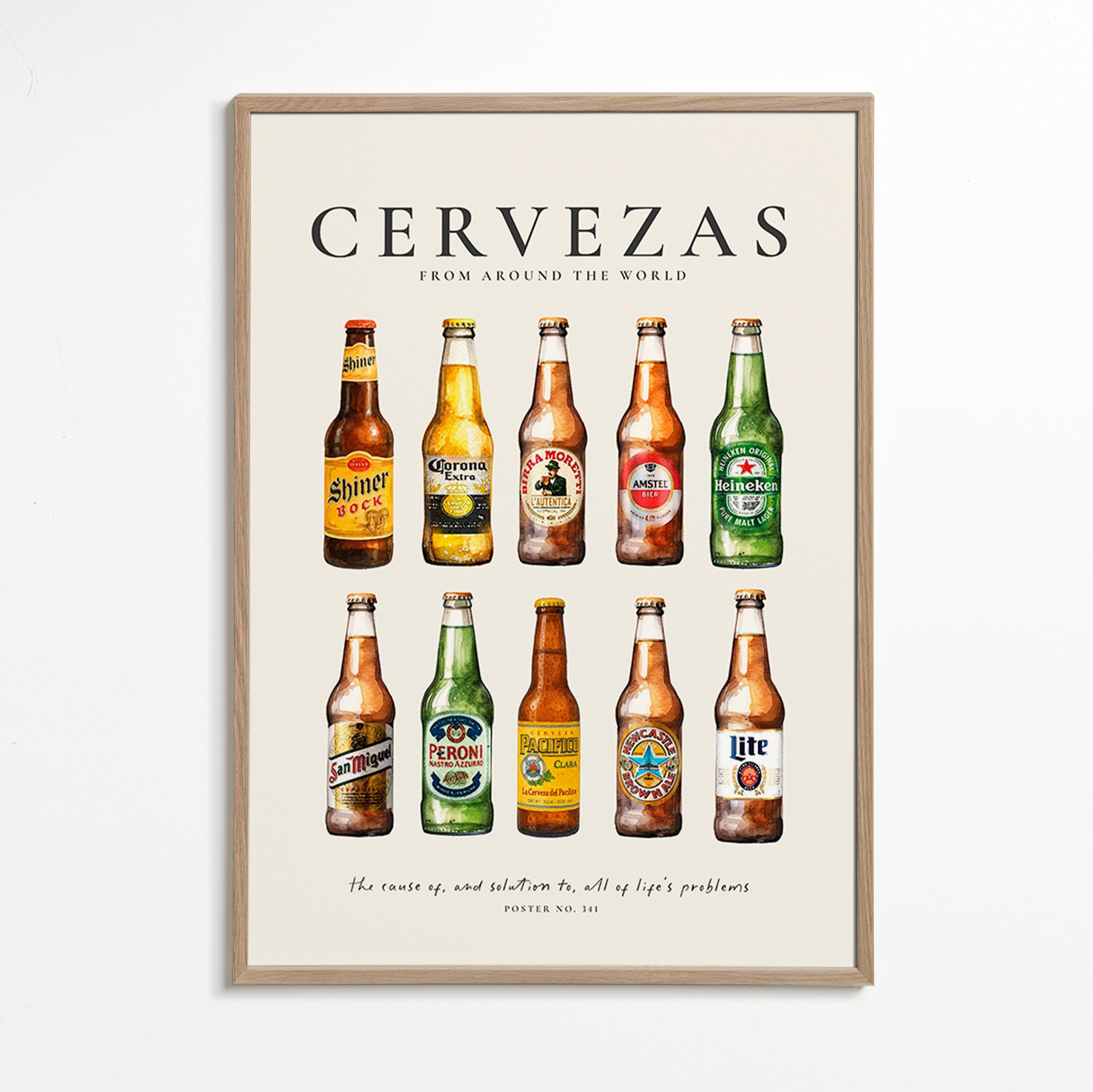 Obraz do kuchyně — Klasické pivní lahve