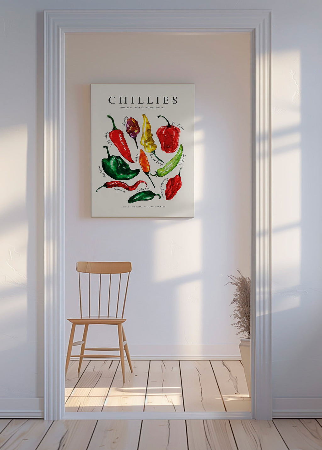 Obraz do kuchyně Chillies akvarel