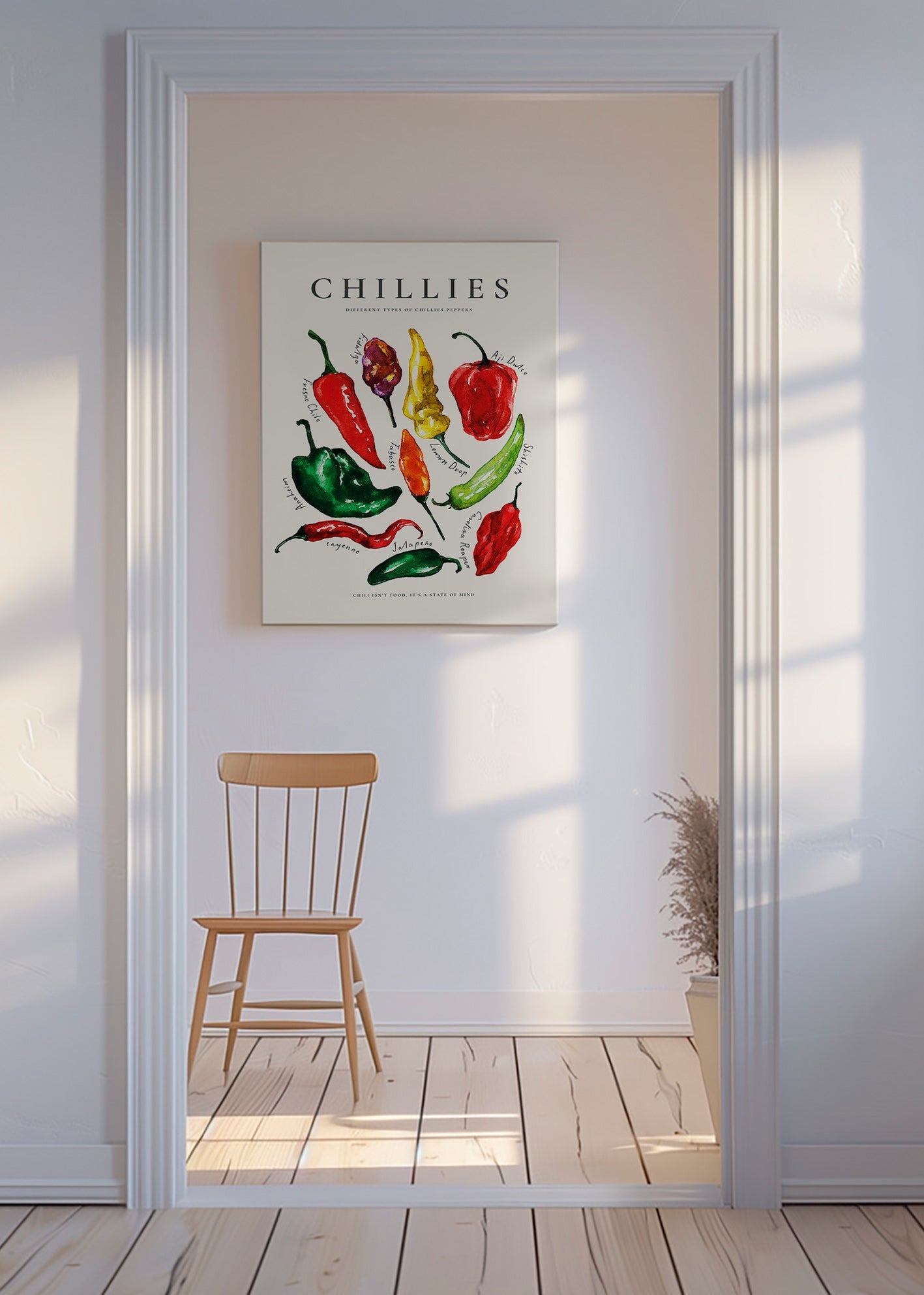 Obraz do kuchyně Chillies akvarel