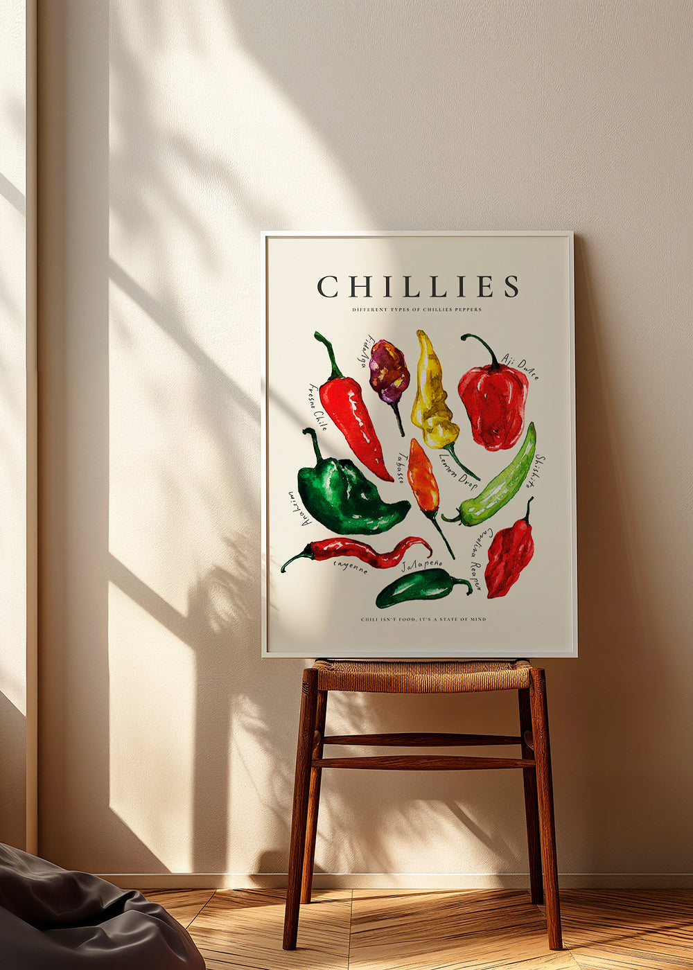 Obraz do kuchyně Chillies akvarel