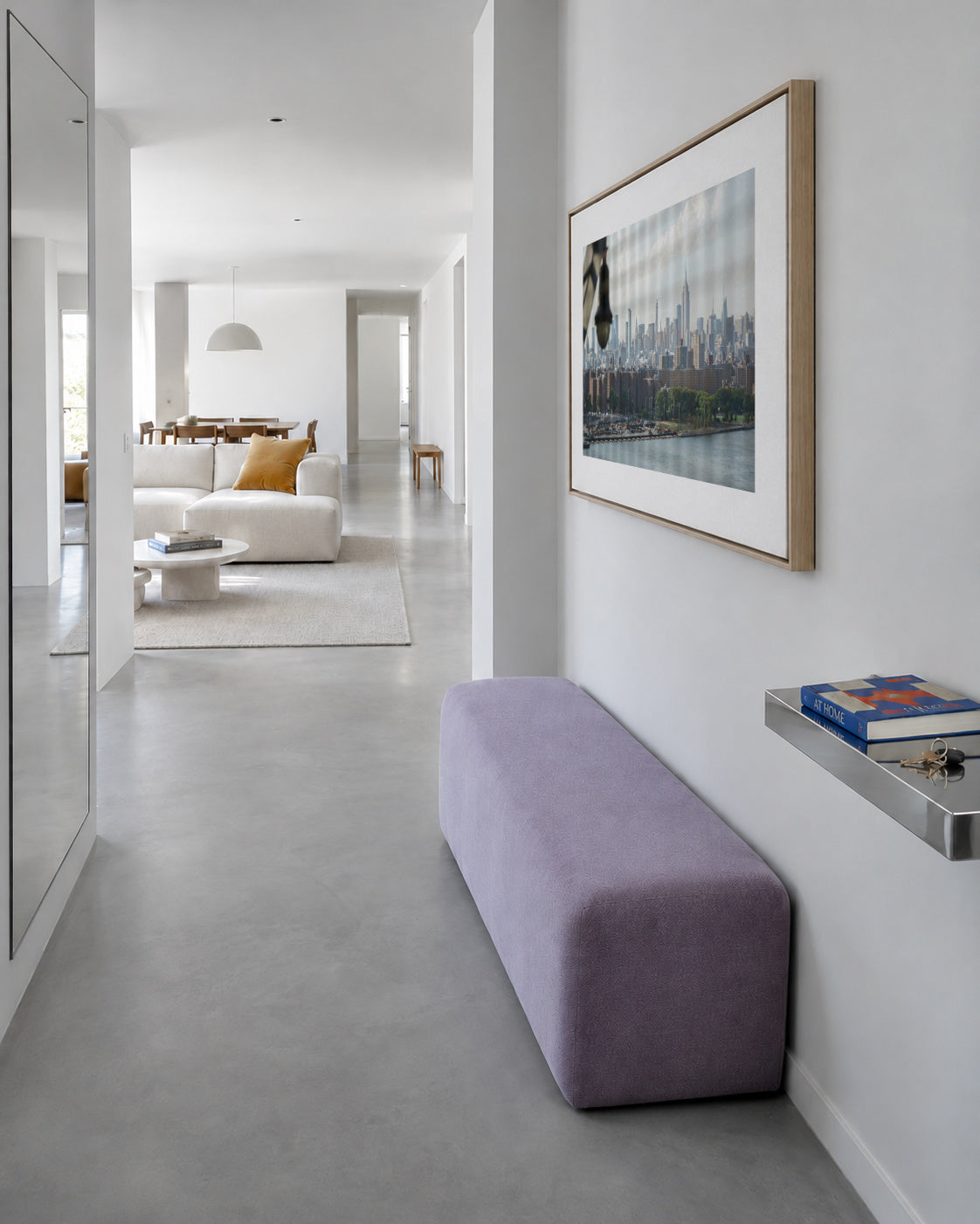 Manhattan Window - Framed canvas in an interior