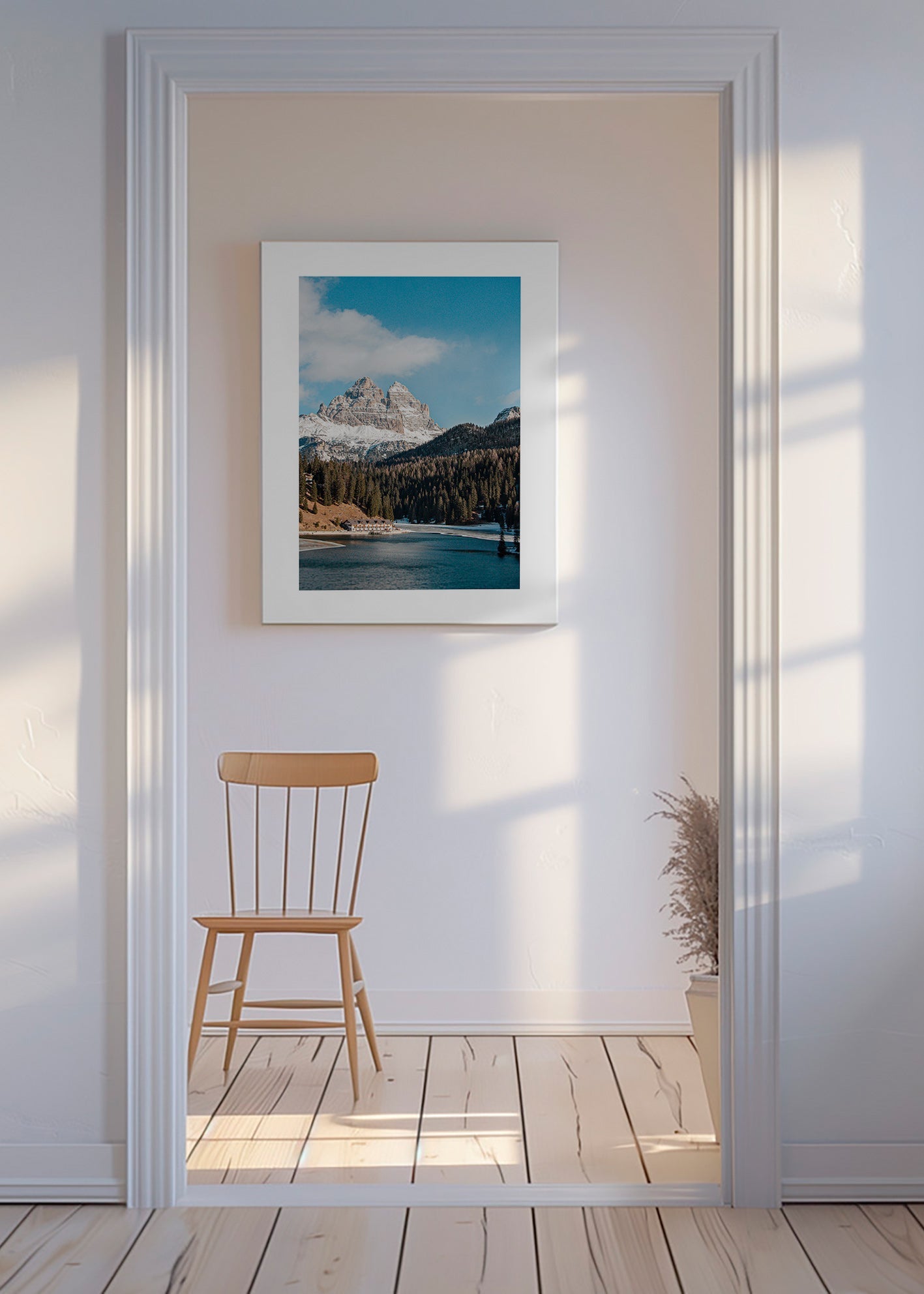 Fotografie jezera a hor