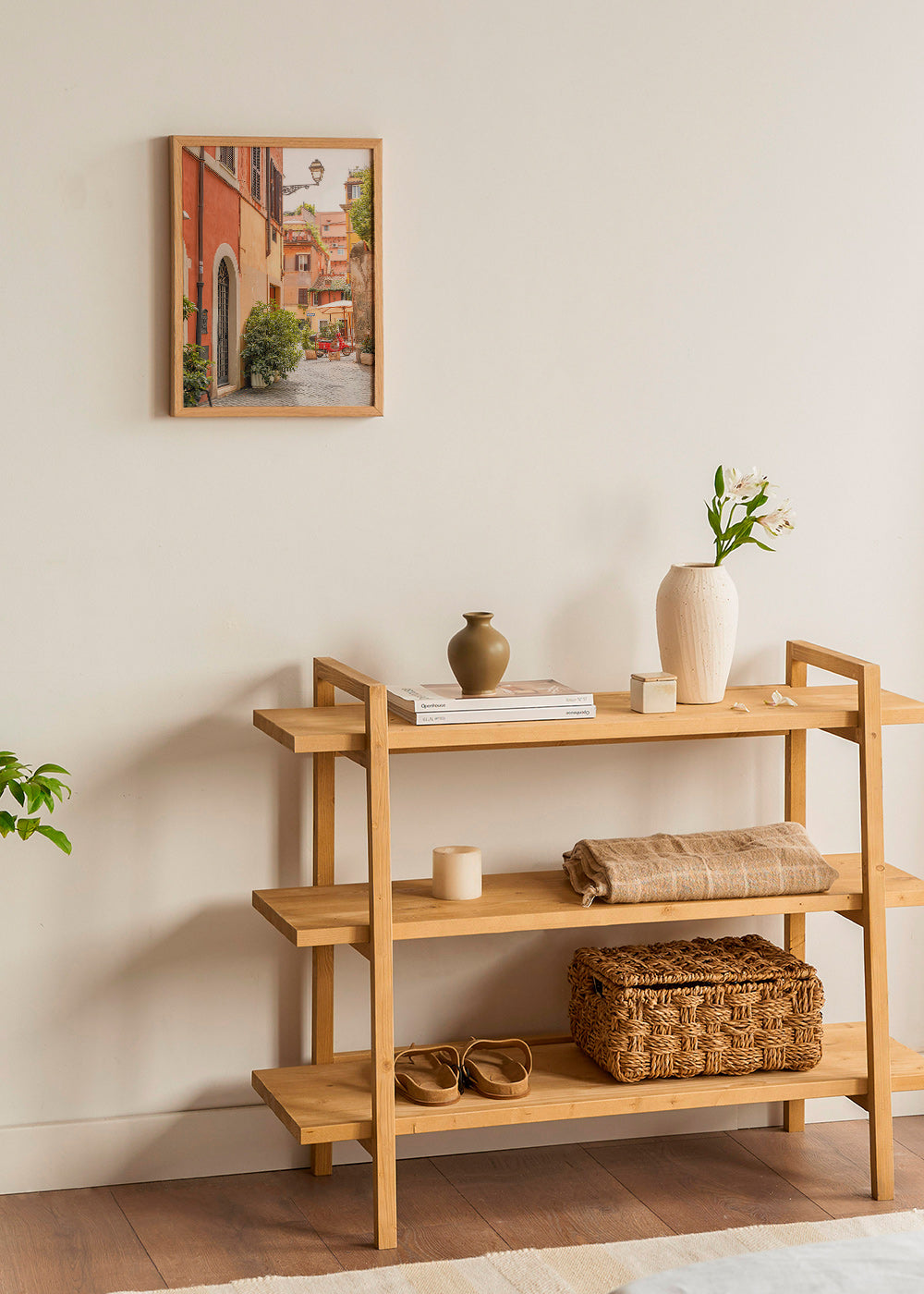 Obraz do kuchyně: ulice Trastevere s červeným skútrem – Product3
