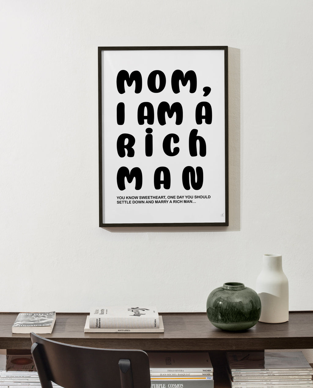 Typografická ilustrace se vtipnou větou – Product1